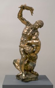 Kain tappaa Abelin, 1622 kullattua pronssia