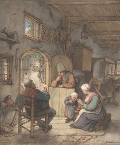Uutisten lukeminen Weaversin mökillä, 1673.