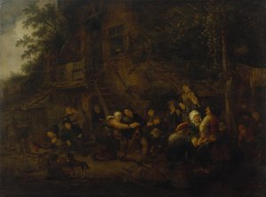 Maaseudun juhla tekijältä Adriaen van Ostade