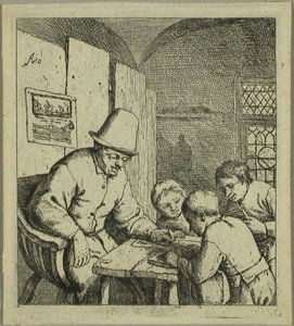 Koulunopettaja tekijältä Adriaen van Ostade