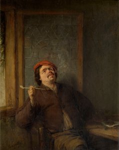Tupakoitsija tekijältä Adriaen van Ostade