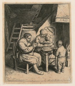 Ruokarukous tekijältä Adriaen van Ostade