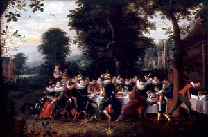 Fete Champetre (öljy paneelille