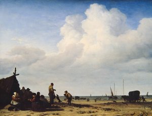 Näkymä rannalle tekijältä Adriaen van de Velde