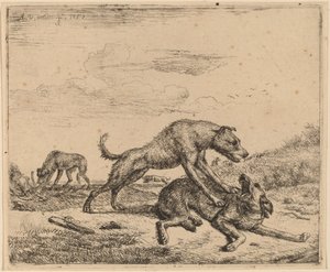 Taistelukoirat tekijältä Adriaen van de Velde