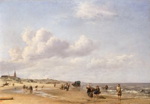Ranta Scheveningenissä, 1658 tekijältä Adriaen van de Velde