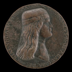 Ferdinand II Aragonialainen, kuoli 1496, Capuan prinssi ja Napolin kuningas 1495 [kääntöpuoli], 14951496.