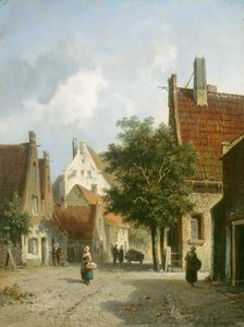 Amsterdamin katukuva (öljy puulle)