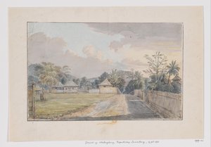 Näkymä Malangbong, Sumedang Regency, Priangan, Länsi-Jaava