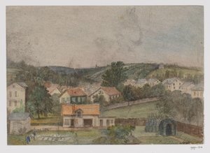 Näkymä Soden-am-Taunuksesta, Saksasta tekijältä Adrianus Johannes Bik
