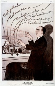 Humoristinen kuva Belinistä ja hänen belinografistaan - Barrère, "" Fantasio" -julkaisussa 1.12.1931 tekijältä Adrien Barrere