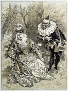 Riquet à la Houppe - Charles Perraultin "" Fairy Tales" -sarjassa, kuvitus Adrien Marie