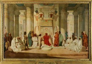 Joseph expliquant des songes à Pharaon