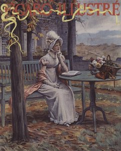 Automne (syksy). Le Figaro Illustre -lehden kansi, marraskuu 1894 (kromotypografia).