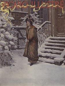 Premiere Neige (Ensilumi). Le Figaro Illustre -lehden kansi, tammikuu 1894.