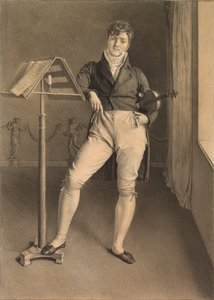 Viulisti Jean Vidalin (1789-1867) muotokuva tekijältä Adrien Victor Auger
