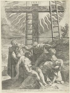 Ristiin ottaminen tekijältä Egidius  Sadeler (II)