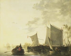 Näkymä joelle tekijältä Aelbert (after) Cuyp