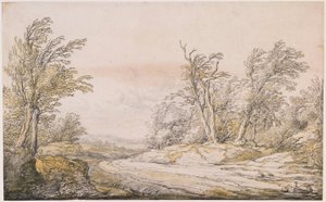 Tie hiekkadyyneillä tekijältä Aelbert Cuyp