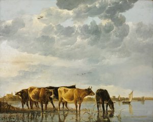 Lehmät joessa tekijältä Aelbert Cuyp