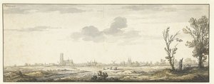 Näkymä Harderwijkille Harderwijk. (otsikko esineessä) tekijältä Aelbert Cuyp