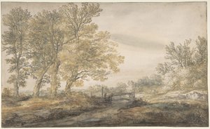 Maisema ja puita tekijältä Aelbert Cuyp