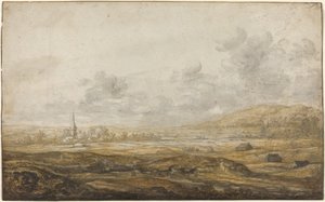 Panoraamamaisema Reinin varrella tekijältä Aelbert Cuyp