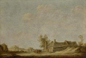 Aurinkoinen dyynimaisema nostokaivoineen tekijältä Aelbert Cuyp