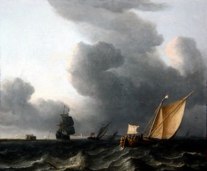 Kaksi hollantilaista Smalschipsia ja sotamies (öljy kankaalle) tekijältä Aernout Smit