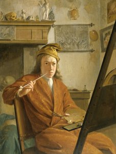 Taiteilijan muotokuva, ehkä itse taiteilija tekijältä Aert Schouman (attributed to)