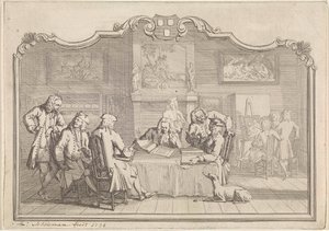 Pyhän Luukkaan kilta Dordrechtissa, 1736