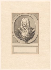Abraham van Hoeyn muotokuva, soikea, vasemmalla tekijältä Aert Schouman