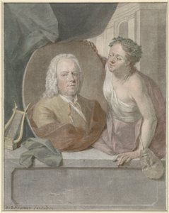 Frans Greenwoodin muotokuva-medaljonki museon hallussa