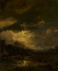 Maisema auringonlaskun aikaan