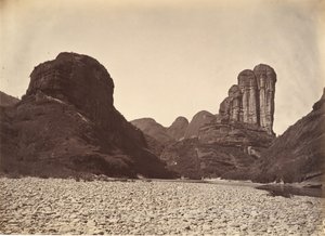 Pined Stone Mountain lähellä Sing Changia, n. 1869. tekijältä Afong Lai