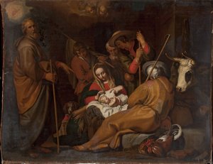 Puola:  Pokłon pasterzy Paimenten palvonta tekijältä after Abraham Bloemaert