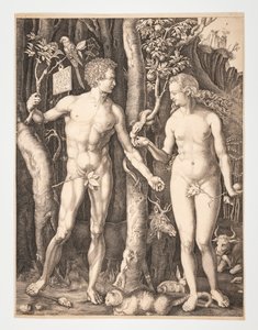 Aatami ja Eeva Eedenin puutarhassa - Albrecht Durer - 20-1932-109