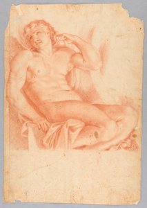 Heron ja Leanderin orja Galleria Farnesessa Annibale Carraccin jälkeen tekijältä After Annibale Carracci