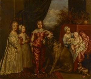 Kaarle I:n viisi vanhinta lasta tekijältä after Anthony van Dyck