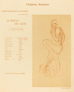 Leijonan ateria tekijältä after Auguste Rodin