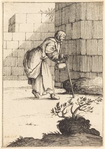 Kerjäläinen nainen tekijältä After Jacques Callot