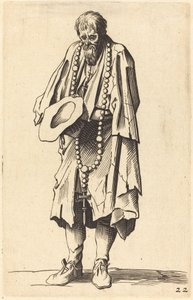 Kerjäläinen rukouksen kanssa tekijältä After Jacques Callot