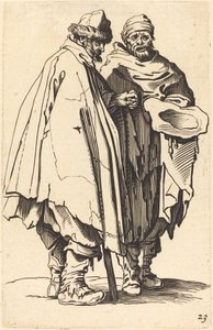 Sokea kerjäläinen ja seuralainen tekijältä After Jacques Callot