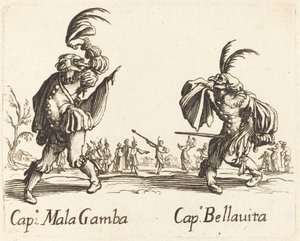 Kap. Mala Gamba ja Kap. Bellavita tekijältä After Jacques Callot