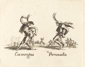 Cucorongna ja Pernoualla tekijältä After Jacques Callot