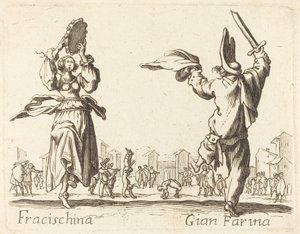 Fracischina ja Gian Farina tekijältä After Jacques Callot