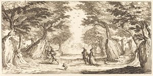 Maisema tekijältä After Jacques Callot