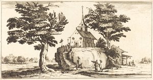 Maisema tekijältä After Jacques Callot