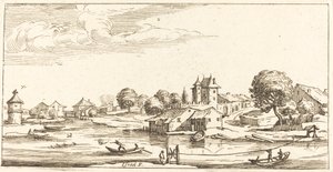 Maisema tekijältä After Jacques Callot