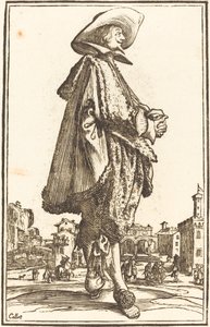 Jalo mies kädet ristissä tekijältä After Jacques Callot
